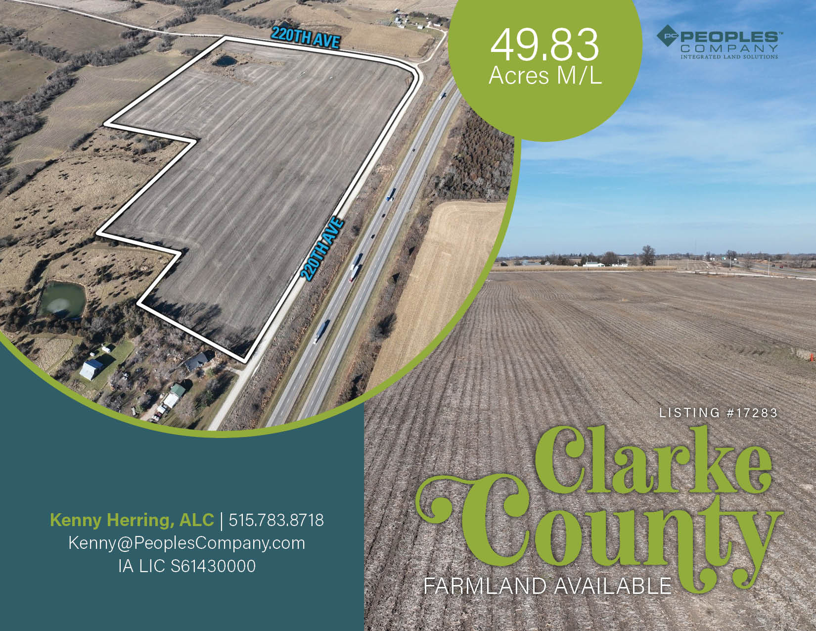 Listing 17283 49.83 acres in IA Peoples Company